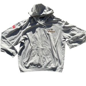 Dunbrooke Sports Illustrated X Vikings Embroidered Gray‎ Pullover Hoodie Mens XL